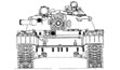 Танк Т-55, чертеж.